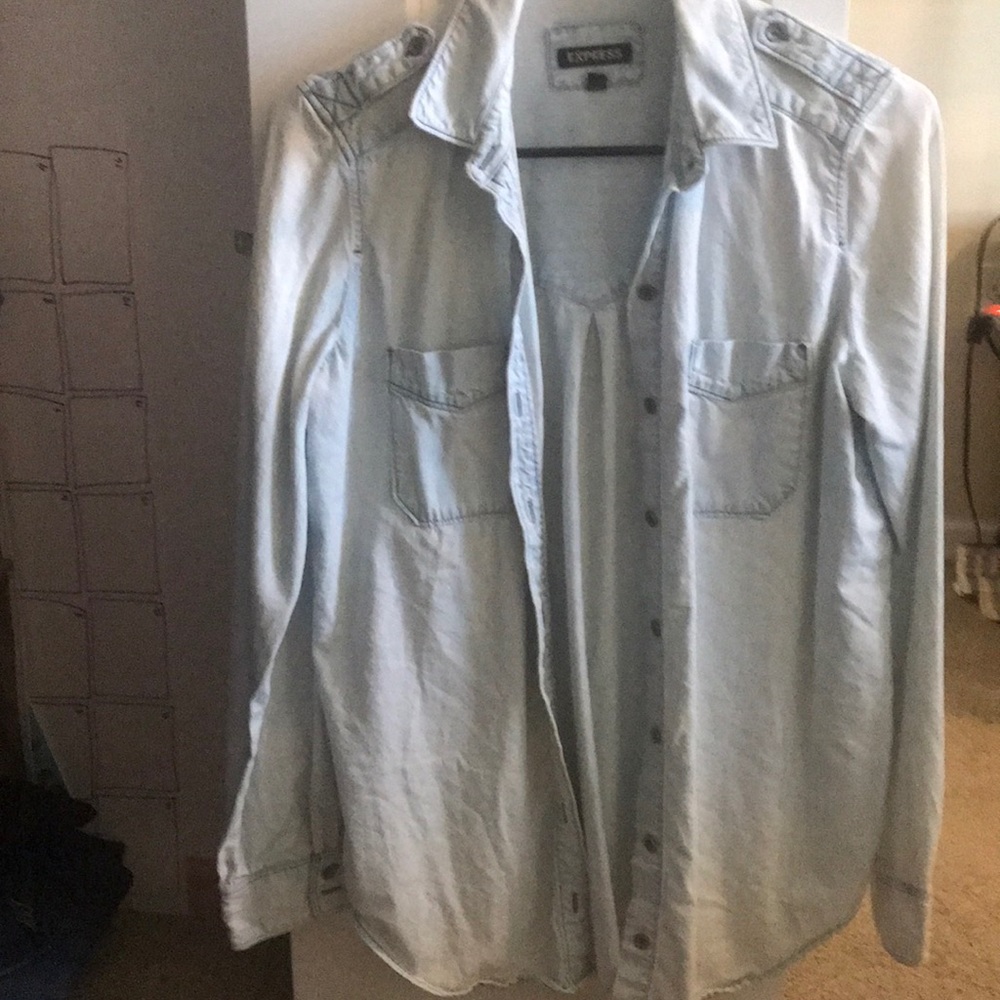 Denim button down - Express - perfect condition